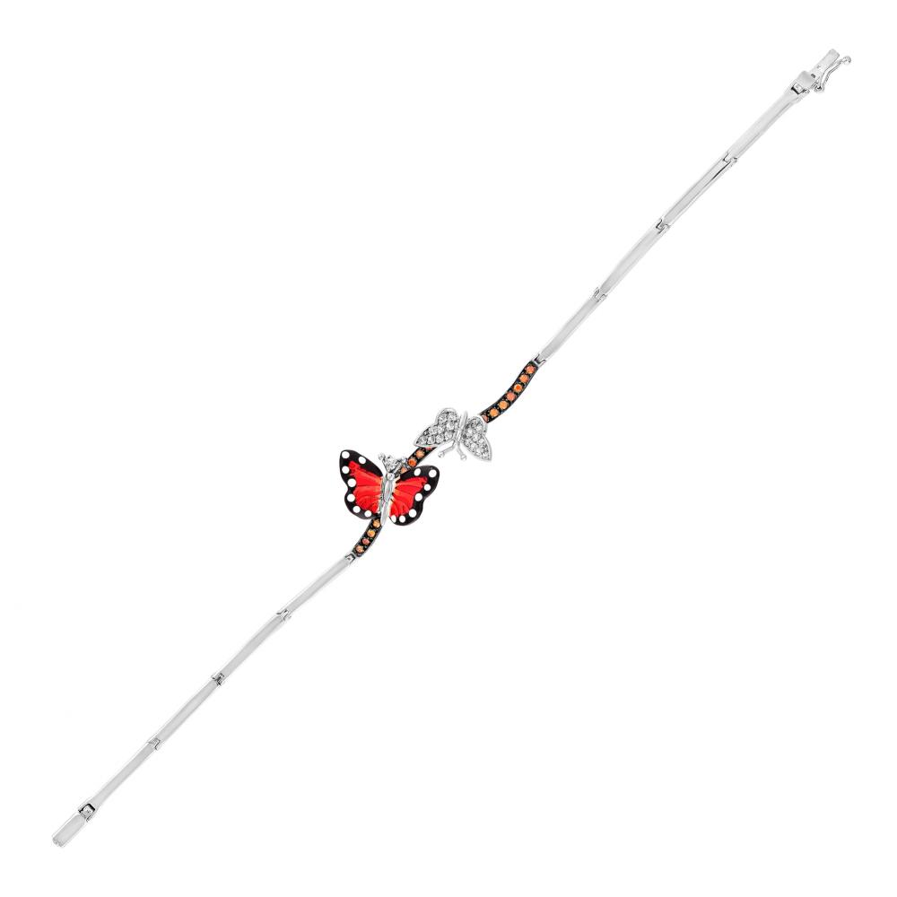 Monarch Butterfly Model-1 Gümüş Bileklik