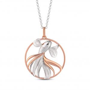 Koi Model-2 Pembe Balık Tasarımlı Kolye