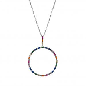 Rainbow DM4924-7CN Gümüş Kolye