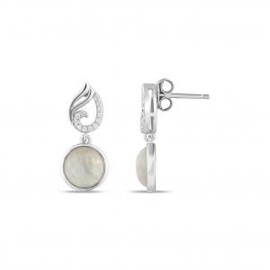 Lucky Gems E5081W Gümüş Küpe