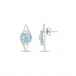 Lucky Gems E5087W Gümüş Küpe