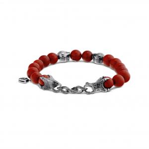 Shamballa Satori Kırmızı Jasper Taşlı Bileklik